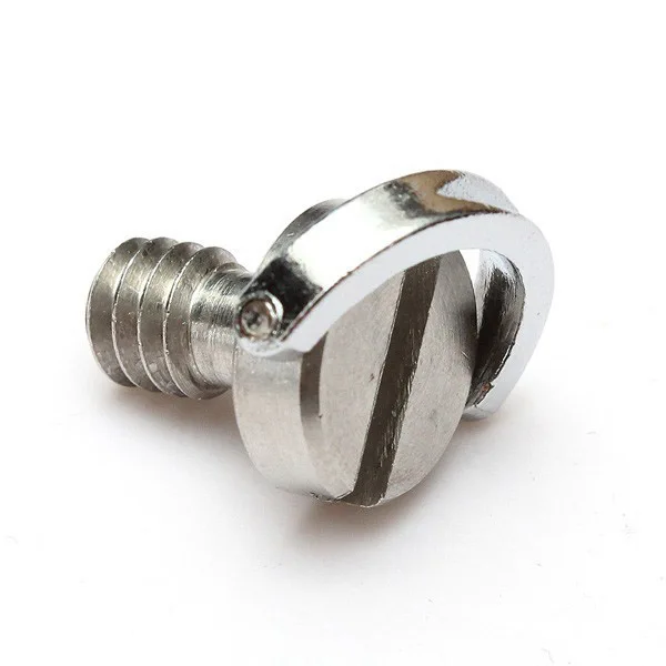

1/4 Screw Thread Standard Camera Tripod Quick Release Plate Camera Screw, Silver