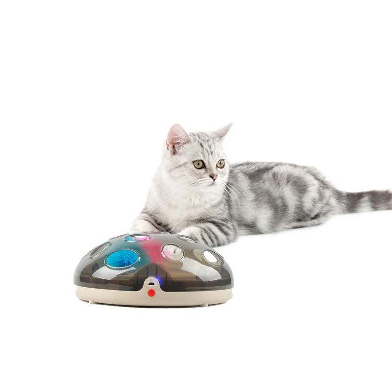 

New design Electric maglev pet toy electric turntable smart cat toy, Pink,white