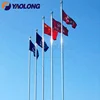 6 meter mirror polishing 304 stainless steel tapered flagpole