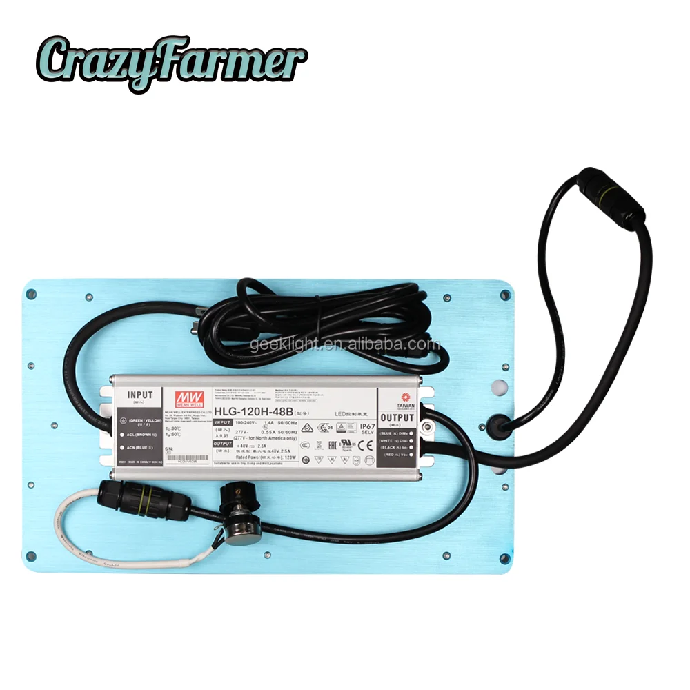 led light full spectrum tiffany blue crazy farmer 120w quantum led light for 2x2 grow