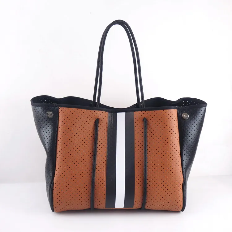 

Wholesale Fashion Handbags Designer Perforated Neoprene Tote Bags For Women with high quality, Sample or customized