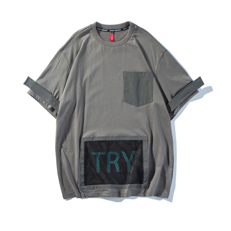 

Wholesale Fashion Summer Streetwear Pocket Tshirts for men