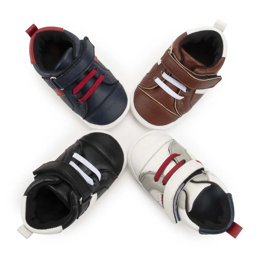 

Rubber comfortable new designed pu upper First walker sneaker sport casual boy baby shoes