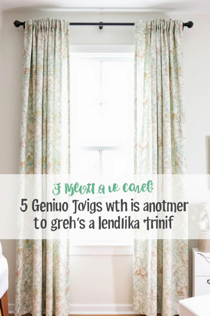 5 Genius Ways to Hang Curtains Without a Drill (Perfect for Renters & Parents!)