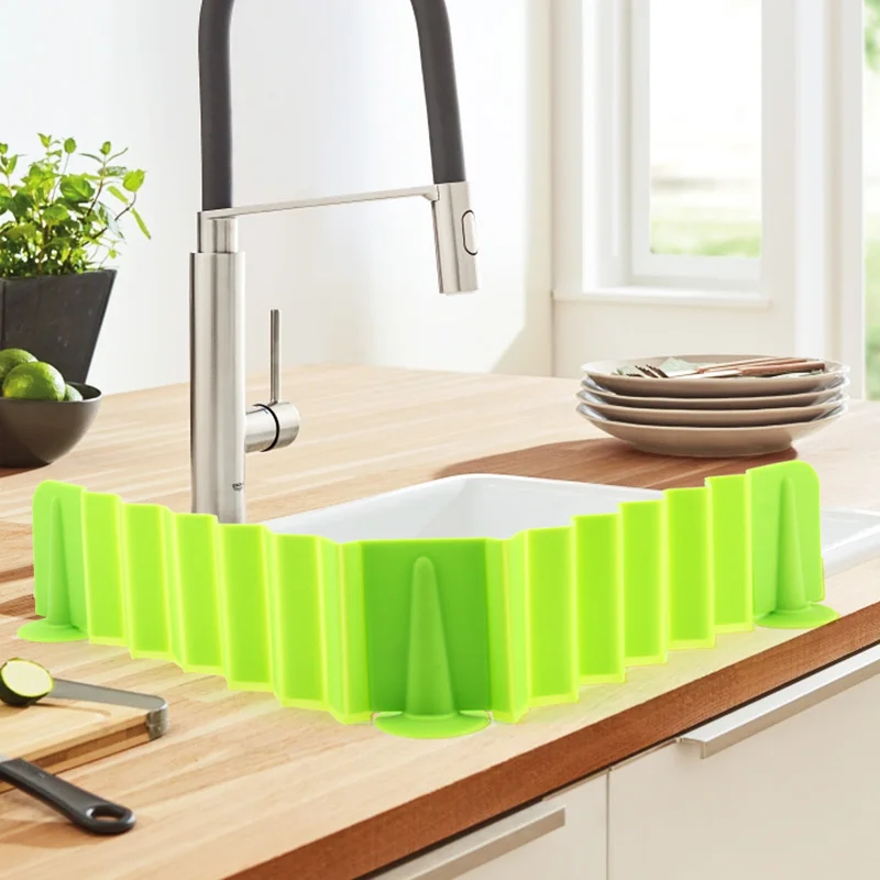 Silicone Kitchen Water Splash Guard for Kitchen and Bathroom Sink Kitchen Gadget 