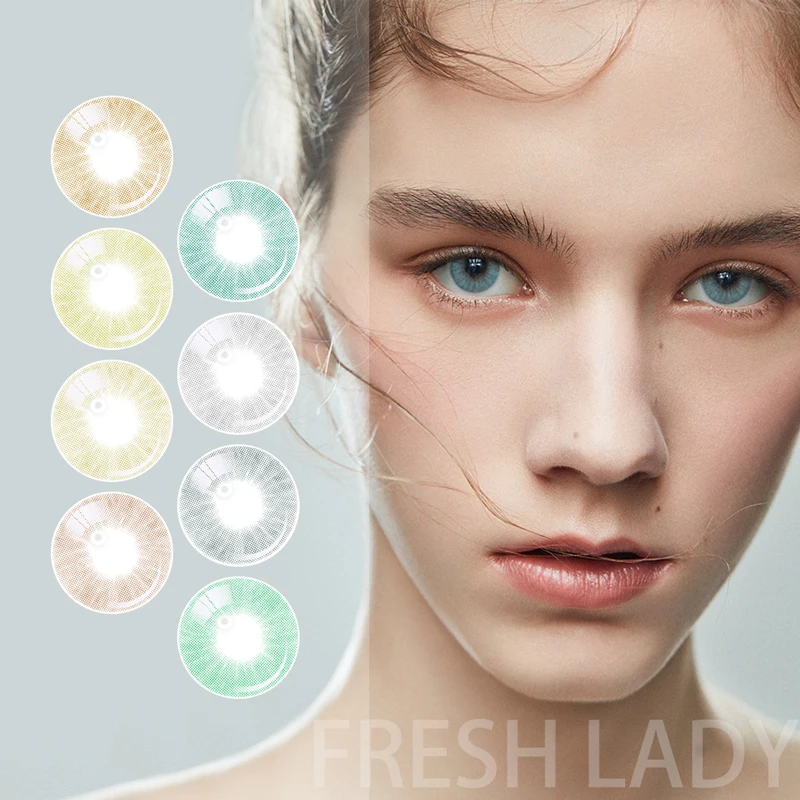 

Liangguo Fresh Lady KK series wholesale Natural color lenses contact, 13 colors