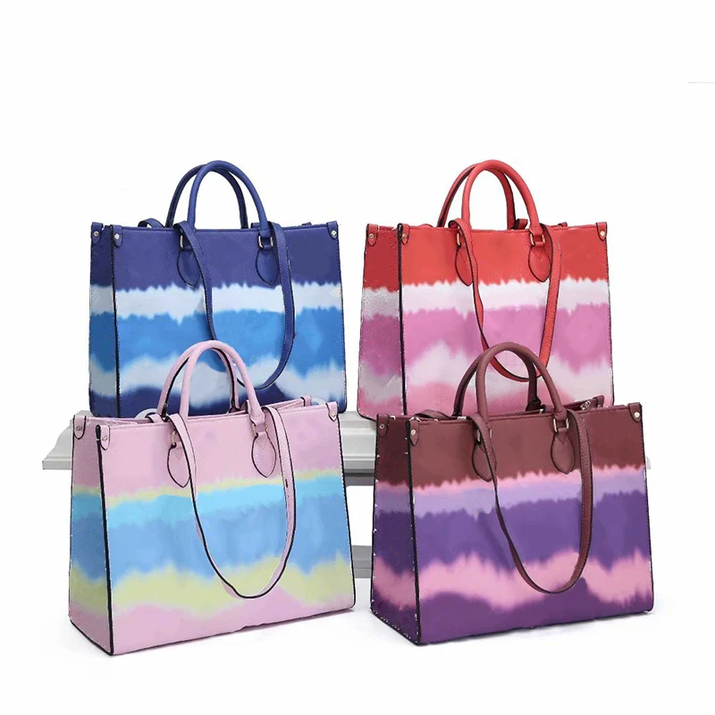

Luxury Designer Tote bag 2021 Fashion New High Quality Casual Shoulder Messenger Bag Women's Designer Handbag, The picture color