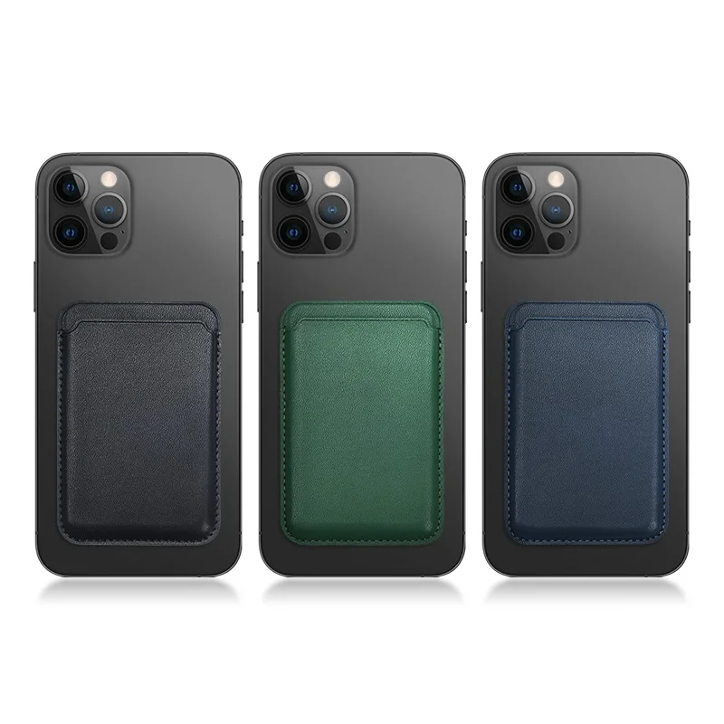 

New Arrival Mobile phone accessories PU Magnetic card Leather Phone Wallet Pouch Case For Iphone 12/12 pro/12 Pro max Magsafe, 7 colors