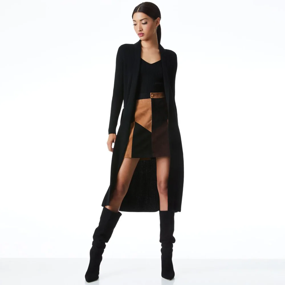 

2021 Custom Winter Coat Women Clothing Fashion Ladies Cashmere Wool Plus Size Knitted Double Face Long Cardigan For Women