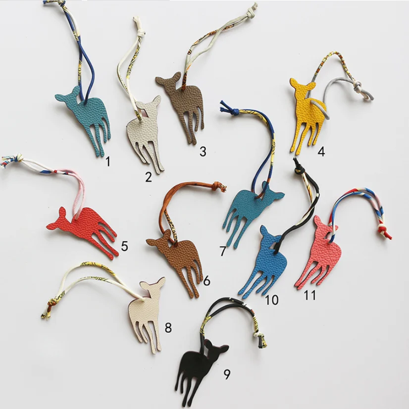 

2020 Custom Ladies Bag Accessories Promotional Gifts Handbag Charms Double Sided Leather Pendant Pendant Package Decoration, As picture or custom