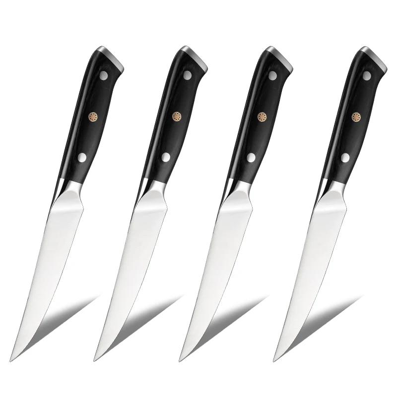 

Hot Selling Kitchen Knife German 1.4116 High Carbon Steel Steak Knife With Pakkawood Handle