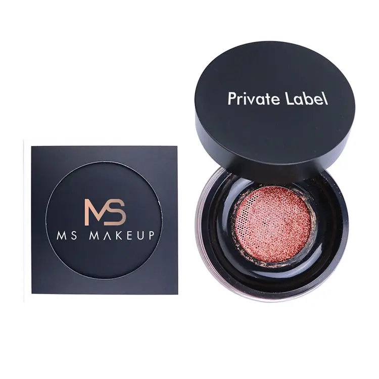 

Low Moq Oem Wholesales 8 Colors Vegan Custom Logo Private Label Face Makeup Press Compact Highlighter Highlight Powder