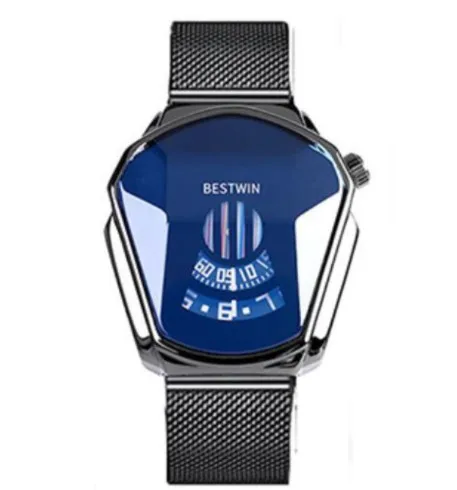 

New Men's Watches Stainless Steel Luxury Sports Chronograph Quartz Watches Men Wrist, Picture shows