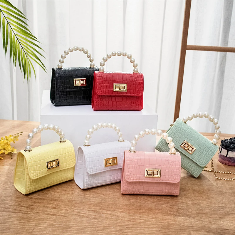 

kid fashion jelly purses and handbags cute mini girls handbag, Pls see the color choice