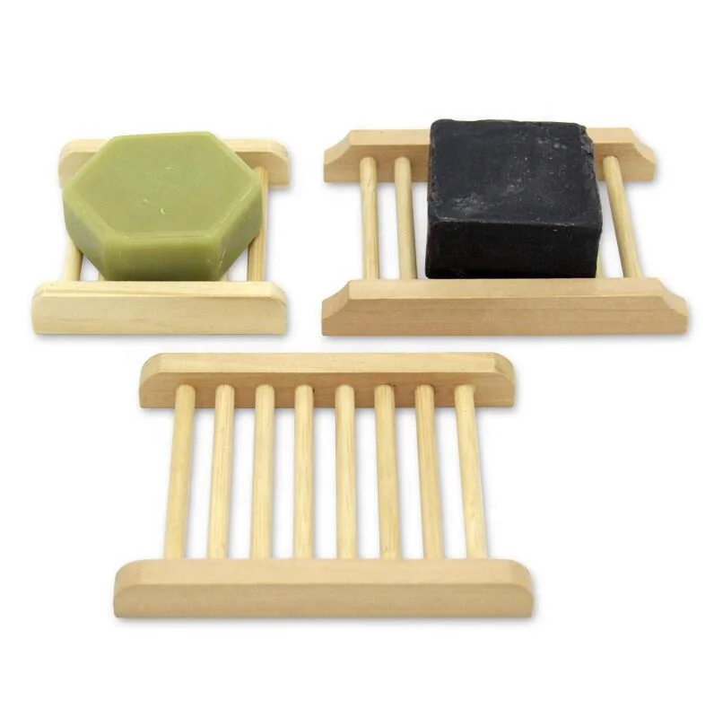 

Simple Style Wooden Holder Retro Natural Handmade Soap Dish Practical Convenient Bathroom Supplies, Shown