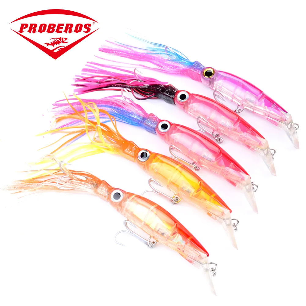 

1Pc 40G/140mm Octopus Fishing Lure Minnow Squid Lure With Tentacles Leurres Peche Hard Bait Pesca Fishing Tackle Isca Artificial