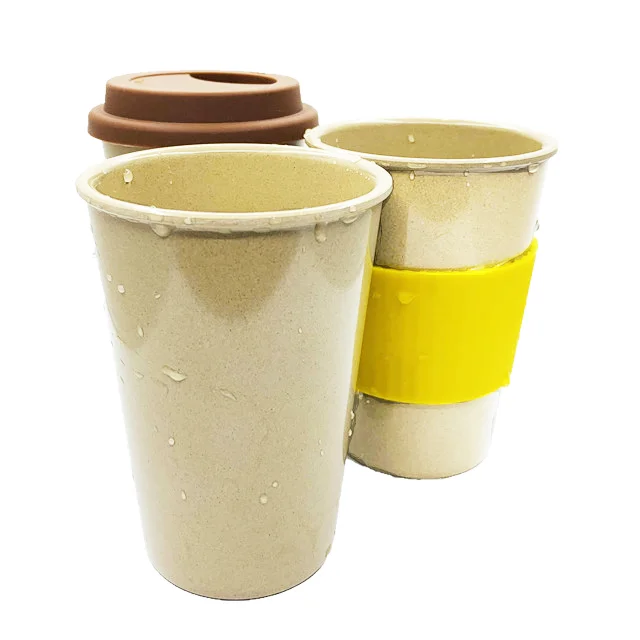 

Biodegradable and eco friendly cup reusable rice husk travel coffee mug