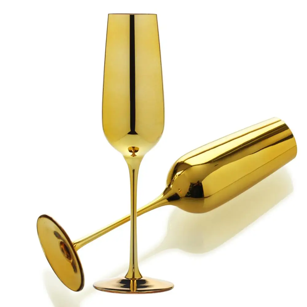 Unbreakable Gold Champagne Flute – Luxury Bubbly Goblets & Glasses –  Wonderful Addition