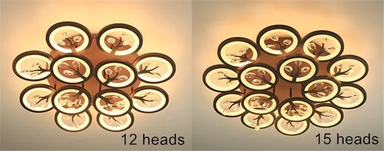 Modern new design creative led ceiling light black simple led light for living room lamp surface mounted lighting