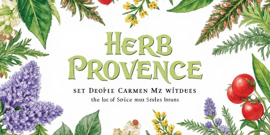 Infographic showing the five key takeaways about herb provence