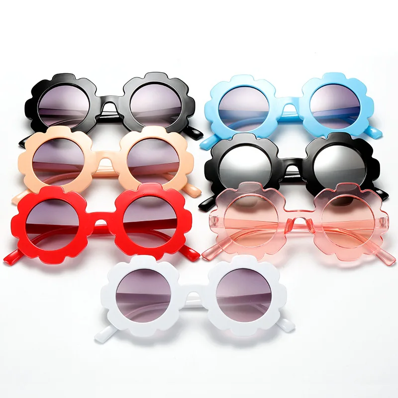 

2021 Anti-UV Colorful Round Cute Boy Girl Fashion Children Kids Sunglasses Round UV400 Lovely Baby Sun Glasses