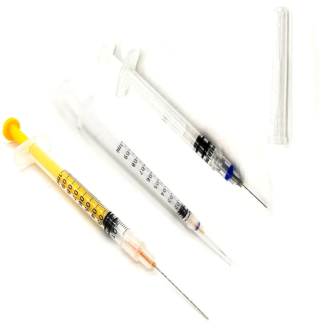 

0.5ml 1ml 2ml Hospital Vaccine Syringe Disposable Auto Disable Retractable Medical Injection Syringes