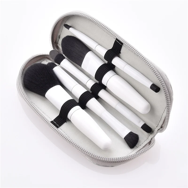 

Custom logo wholesale ZNYBEAUTY 5pcs makeup brush set with case makeup tools beauty makeup foundation brush portable