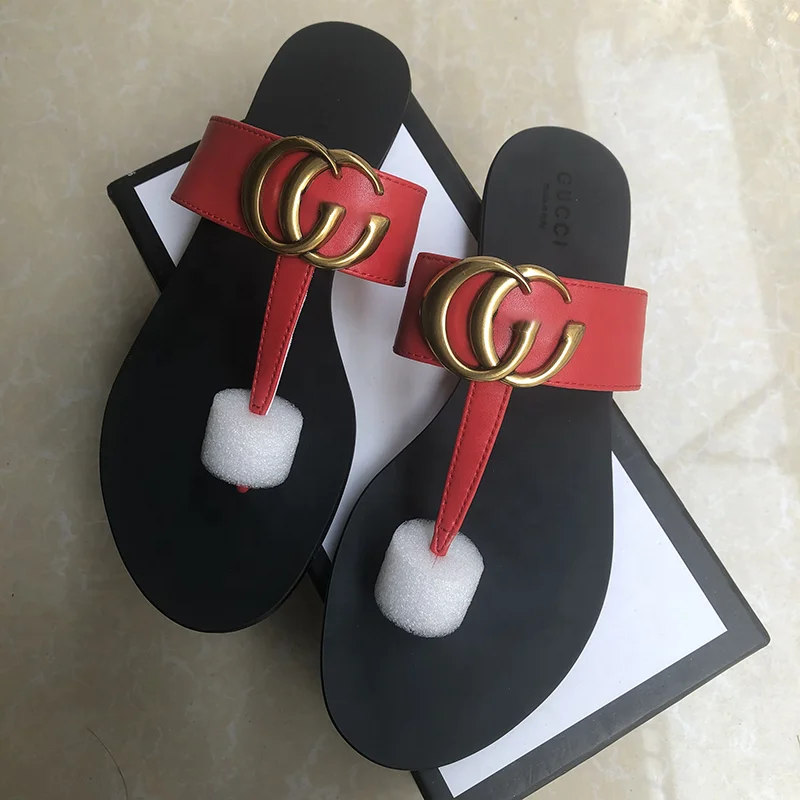

Women's Sandal Fashion Summer Brand G Slides Slippers Shoes Female Casual Flat Shoes Slippers For Women Ladies