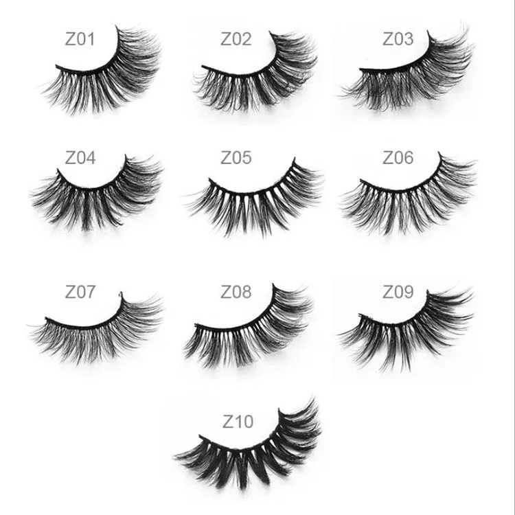 

wholesale eyelashes 3d faux mink natural long silk eyelashes bussy curl lashes multi-layer 5D 3D wholesale synthetic lashes
