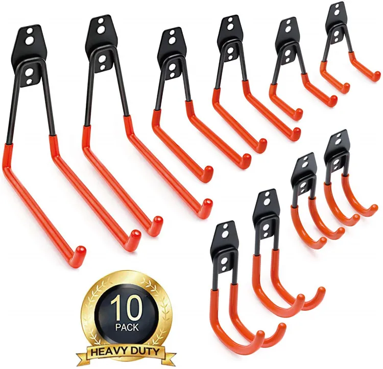 10pack Wall Mount Multi-tool Hangers Heavy Duty U-hooks Tool Storage ...