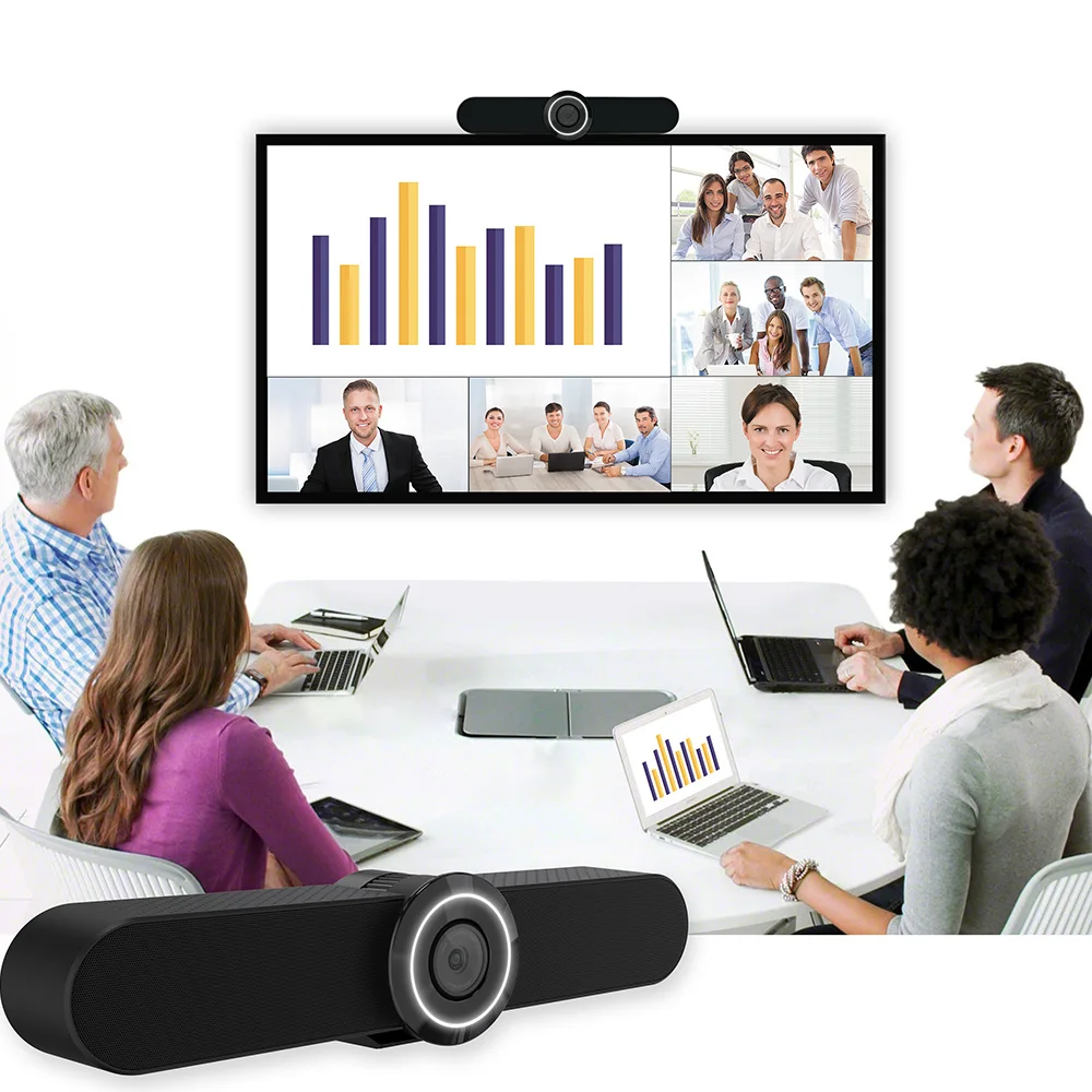 

all in one video conference endpoint with Andorid os 4k camera micrphone arrays and speaker