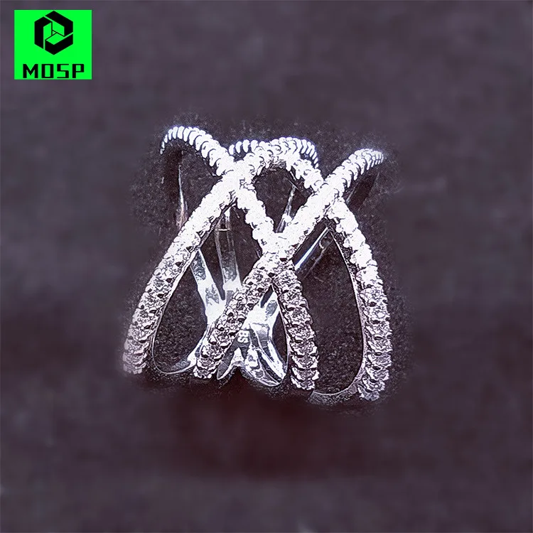

2021 hot sale custom latest styles irregular 925 silver ring jewelry women
