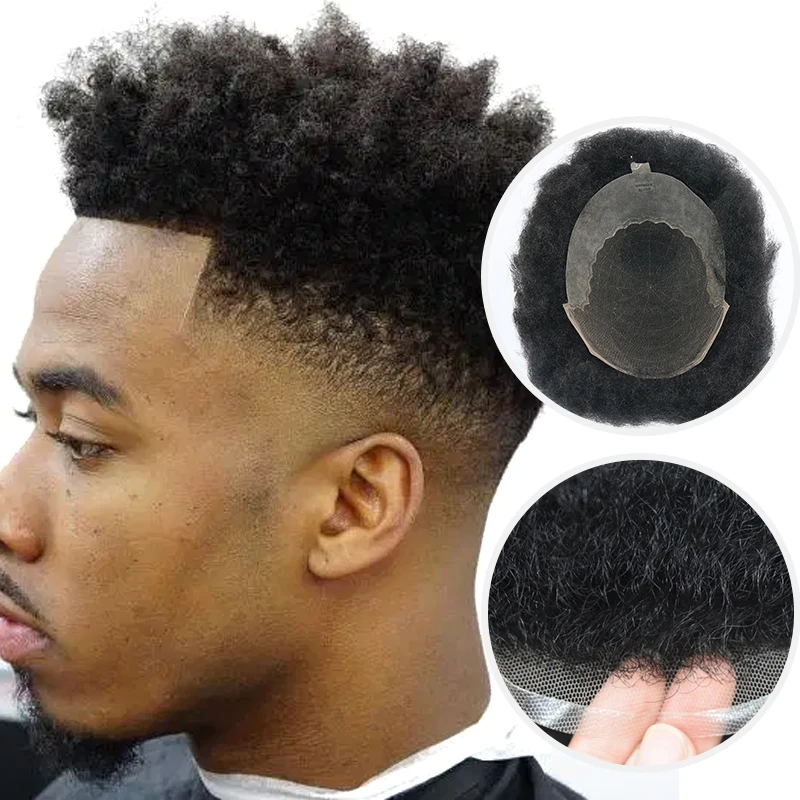 

Toupee Hairpiece Toppee Wig Top Quality Afro Toupee Cheap Men's Hairpieces