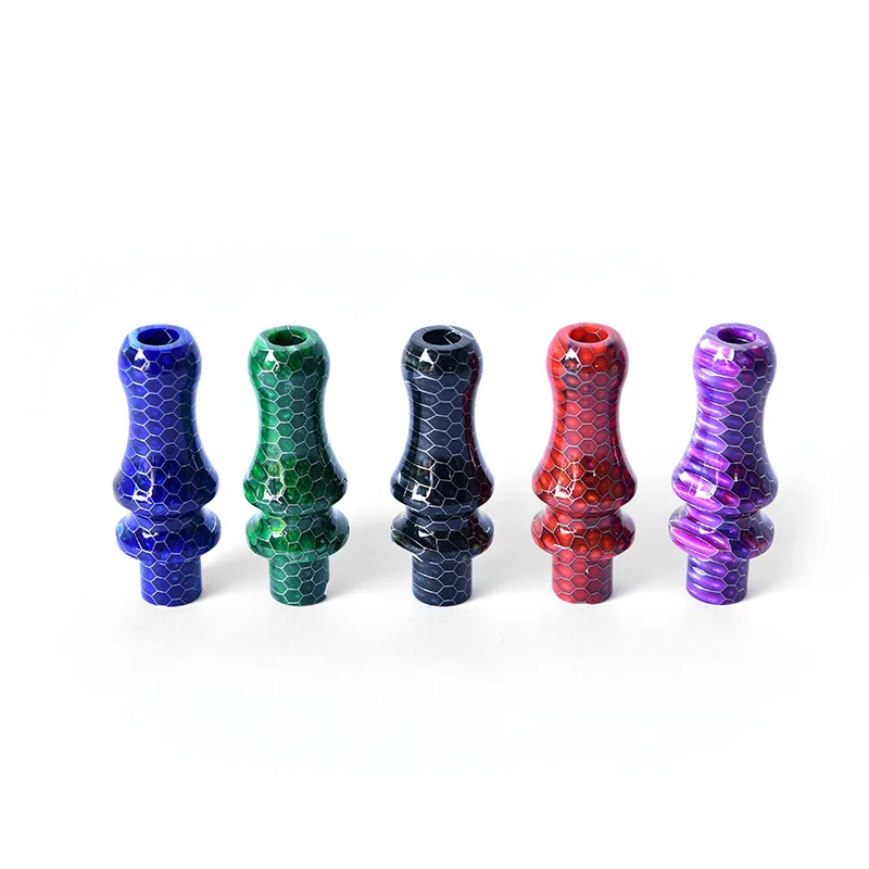 

HH394 Wholesale Reticulate Arabic Hookah Accessories Creative Snake Texture Resin Cigarette Holders Mouth Tips Cigarette Pipe, 5 colors