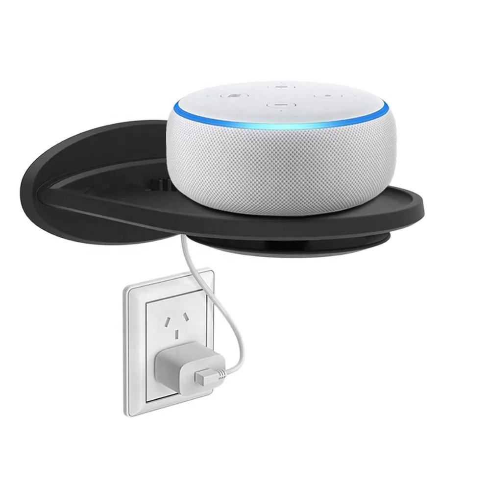 

MoKo Universal Slat Decorative Rack Clever Charging Shelf Wall Mount Shelf for Echo Dot/Spot/Show for Anything Up to 15lbs