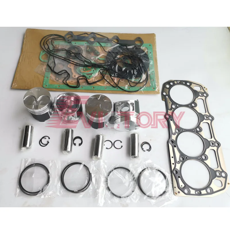 

For Shibaura excavator parts N844-T N844T Overhaul rebuild kit piston ring engine bearing head gasket