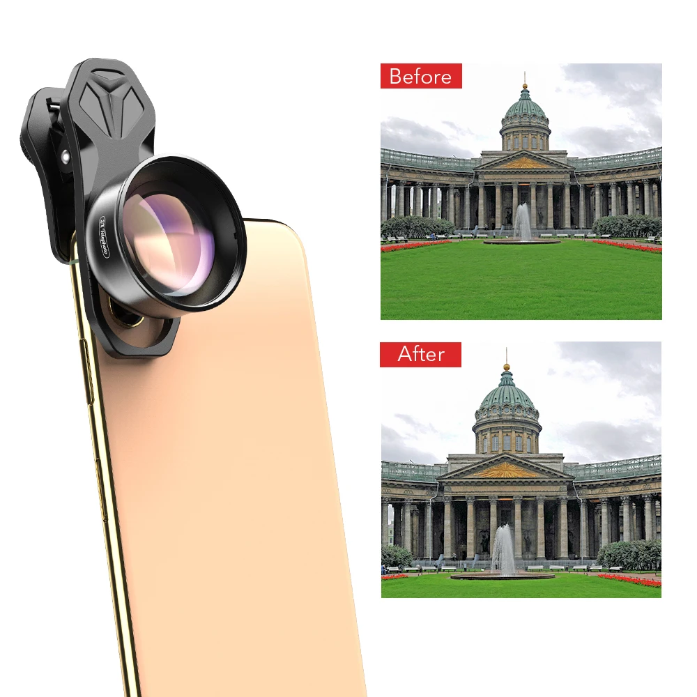 
Apexel camera mobile lens new 2x professional portrait telephoto lens detachable camera lens for mobile phone 