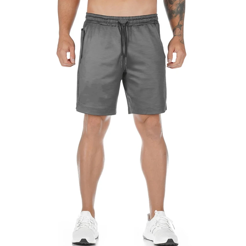 

2021 Fitness European and American summer sports shorts men's quick-drying breathable fitness shorts wholesale five-point pants