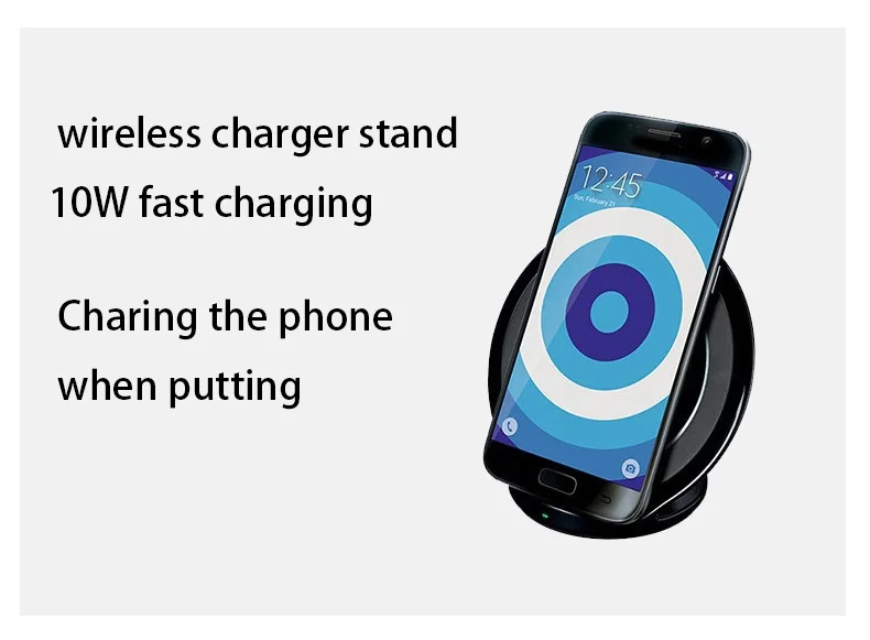 2020 Newest Foldable Fast Wireless Charger LED Mood Night Light Mobile Stand Wireless Charger