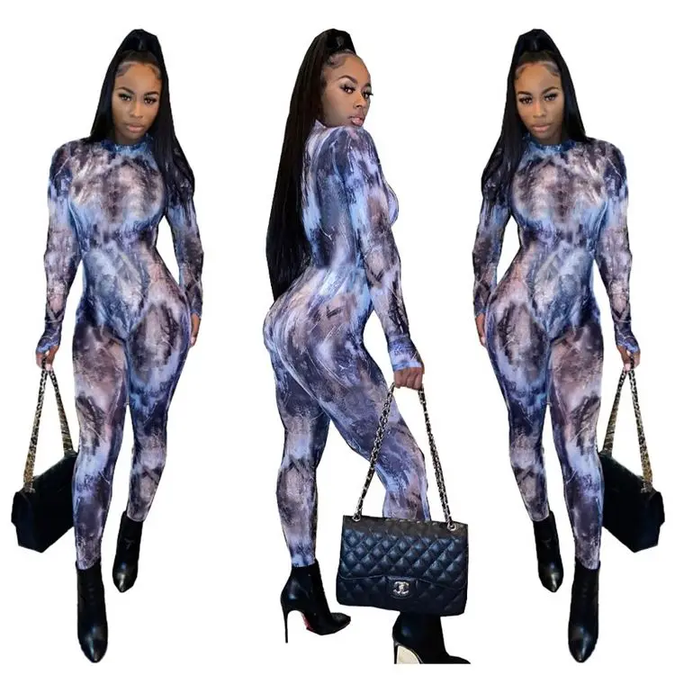 

Wholesale Fall Fashion Clothing Women 2020 One Piece Jumpsuits Long Sleeve Jumpsuit Women