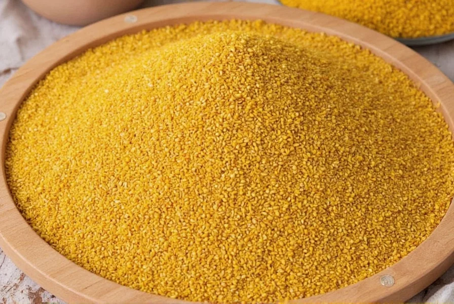 Dhaniya seeds sprinkled over a spice bowl