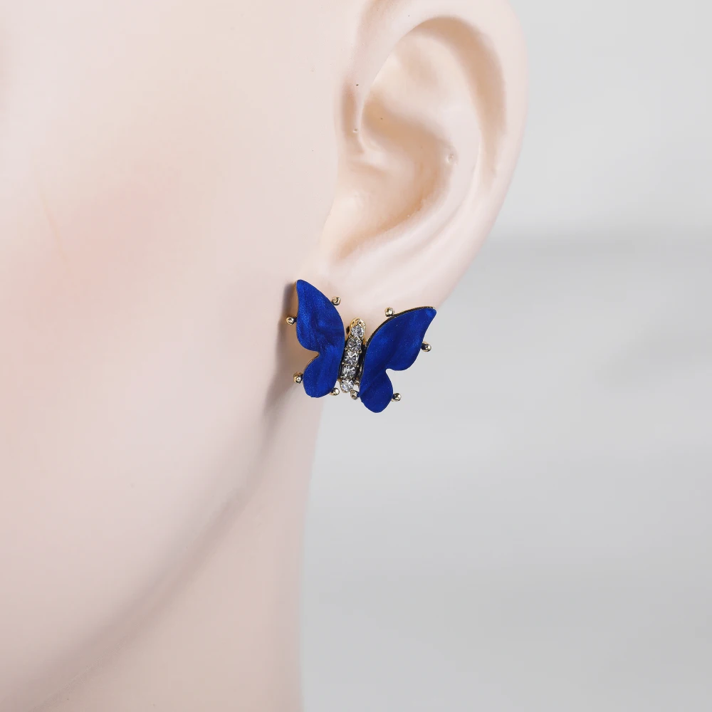 

14k Color-Plated Butterfly Series Earrings Basic Design Hot-Selling Style, Picture shows