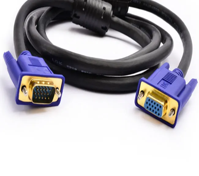 

wholesale 3+6 VGA cable 15pin male to female computer video monitor cable 1080P HD video cable extended 20M