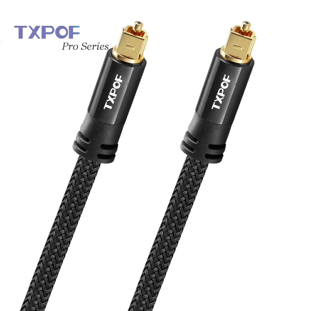 OEM de alta fidelidad SPDIF 24k chapado en oro digital audio cable de fibra &oacute;ptica - ANKUX Tech Co., Ltd