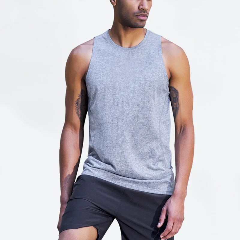 2020 Summer Light Quick Dry Breathable Mesh Men's Sportswear Loose Gym Tank Tops