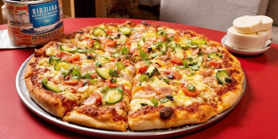 Vegan tlayuda served with fresh toppings