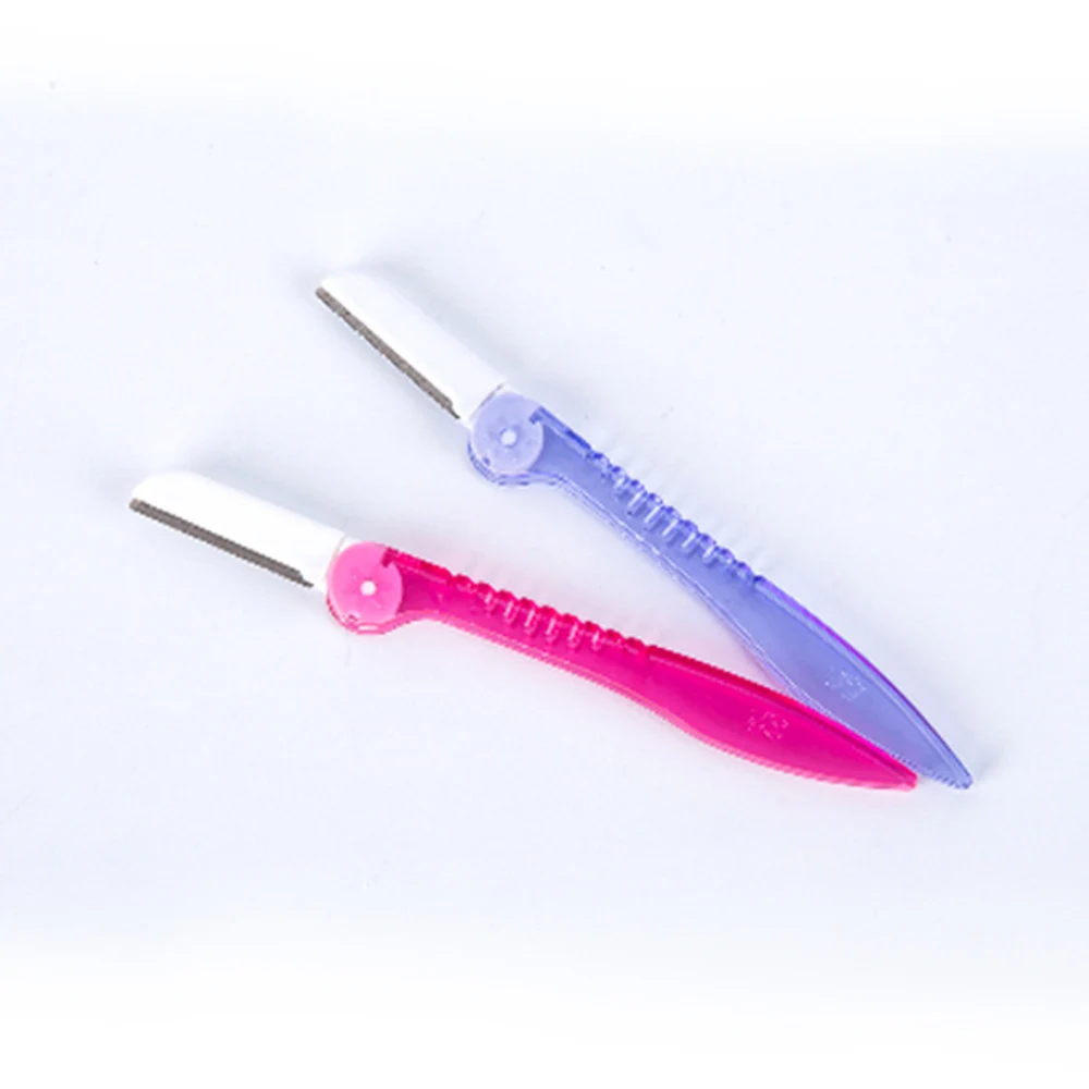 

Lushcolor PMU Accessories individual package Bule and Pink Disposable Eyebrow Razor, Blue&pink