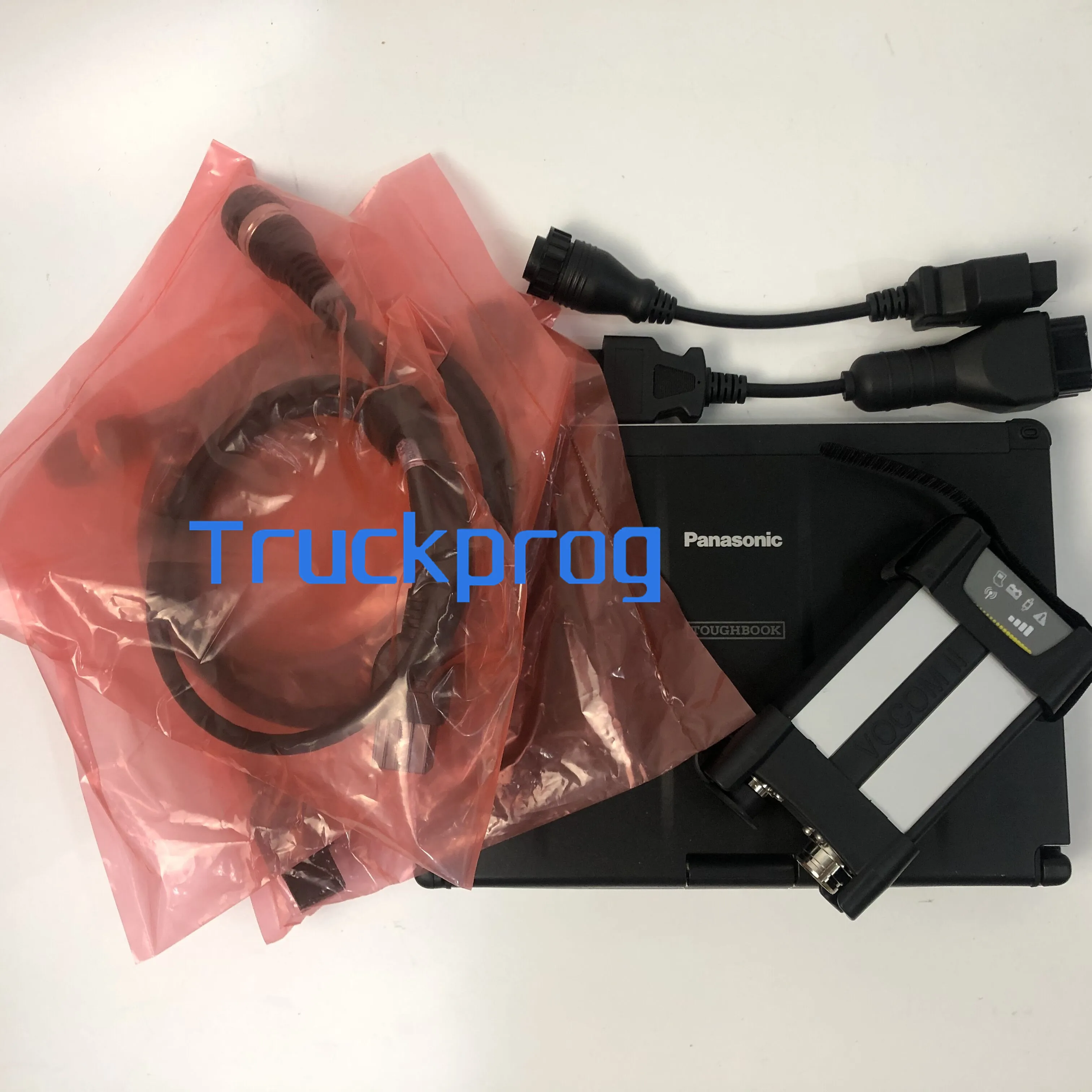 

For VOLVO Vcads Vocom II 88890400 VOCOM 2 truck excavator diagnostic tool+CF C2 laptop 2.7 PTT Tech Tool dev2 Developer Model