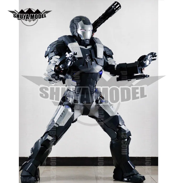 

Life size custom marvels avengerss superheros iron mans war machine costume cosplay suit helmet for adult, Photo