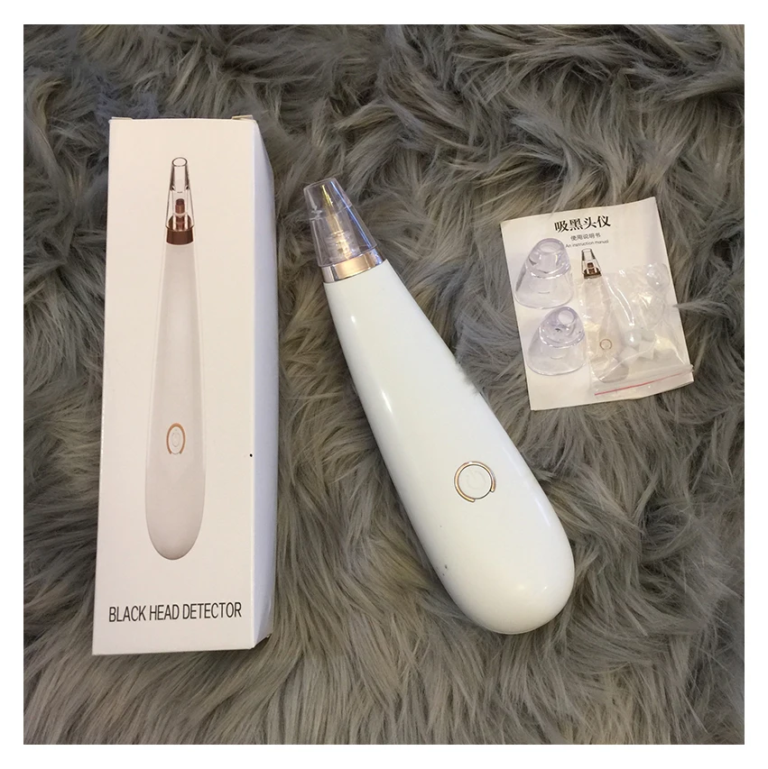 

Hot Sale Facial Pore Cleaner Blackhead Suction Blackhead Remover Vacuum Cleaner, White